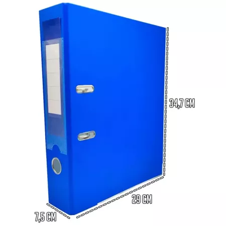 Pack 2 Archivadores A-Z Azul A4 2 Anillas Oficina Estudio