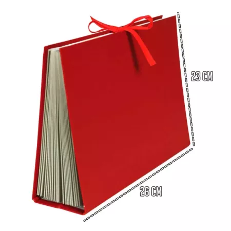 Archivador A5+ rojo burdeos | Organiza documentos con estilo
