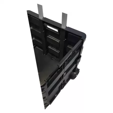 Carro Plegable Negro 25kg - Compacto y Robusto para Viajes Carro Plegable Negro 25kg - Compacto y Robusto para Viajes
