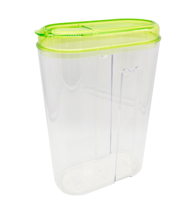 Tradineur - Tarro de vidrio borosilicato con tapa de bambú, bote, frasco,  recipiente para guardar café, pasta, galletas, legumbr