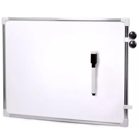 Pizarra Magnética Doble Cara 40x30 cm con Accesorios