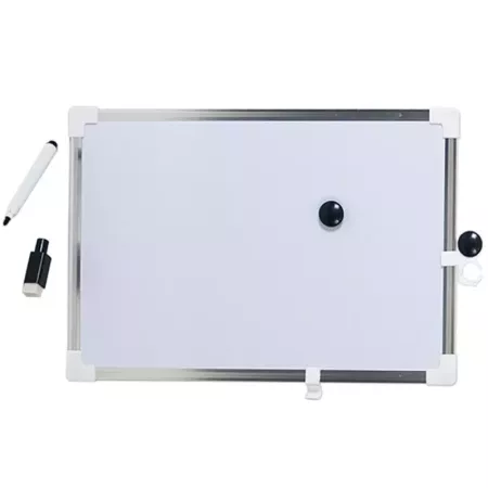 Pizarra Magnética Doble Cara 40x30 cm con Accesorios