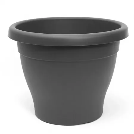 Maceta Plástica Gris Resistente 46L con Drenaje - 48,5 cm Maceta Plástica Gris Resistente 46L con Drenaje - 48,5 cm