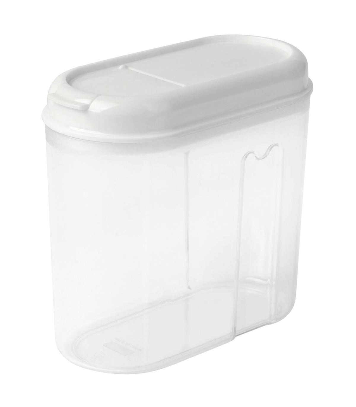 Tradineur - Recipiente reutilizable de plástico con tapa, bote de almacenaje,  pasta, legumbres, cereales, frutos secos, café, fa
