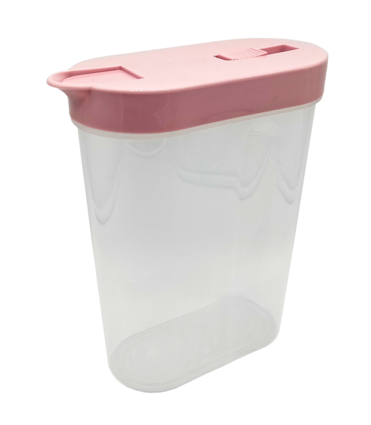 Tradineur - Recipiente de plástico con tapa, bote de almacenaje  reutilizable, pasta, legumbres, cereales, frutos secos, café, fa