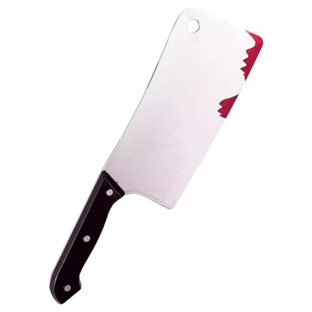 Tradineur - Cuchillo carnicero - Apto para jóvenes y adultos - Complemento para disfraces en carnaval, Halloween u otras celebra