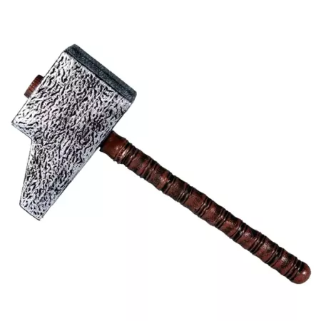 Tradineur - Martillo grande - Apto para niños - Complemento para disfraces en carnaval, Halloween u otras celebraciones. - 51 cm