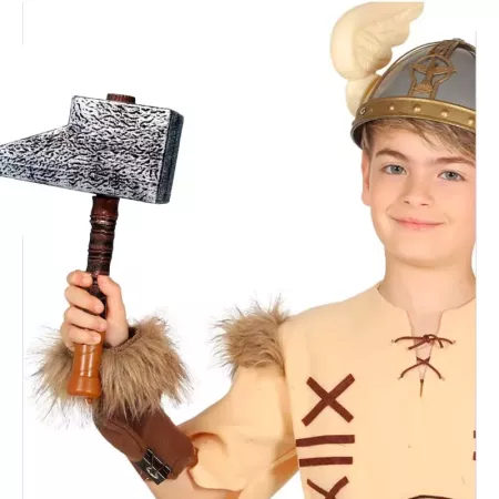 Tradineur - Martillo grande - Apto para niños - Complemento para disfraces en carnaval, Halloween u otras celebraciones. - 51 cm
