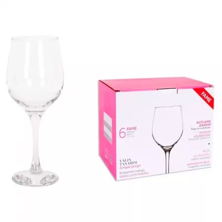 Set 6 Vasos Vino 395ml Cristal Moderno Aptos Lavavajillas Set 6 Vasos Vino 395ml Cristal Moderno Aptos Lavavajillas