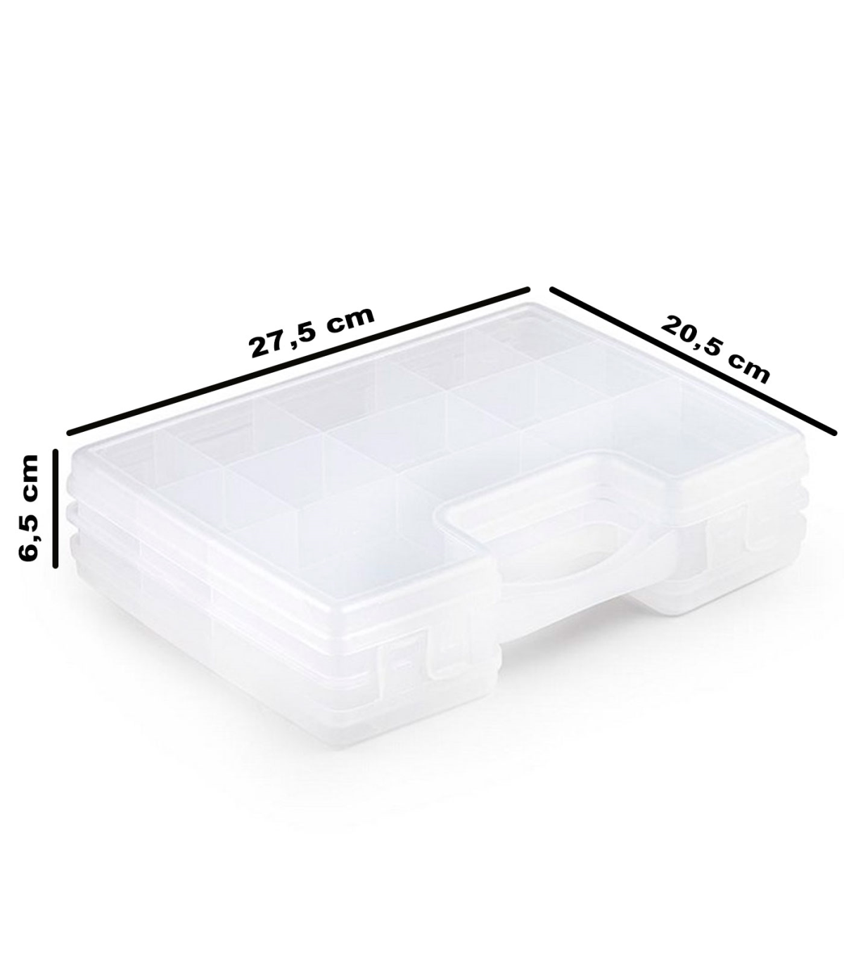 Tradineur - Caja organizadora de herramientas, multiclasificador con 60  cajones dobles transparentes, plástico, modulo, estante