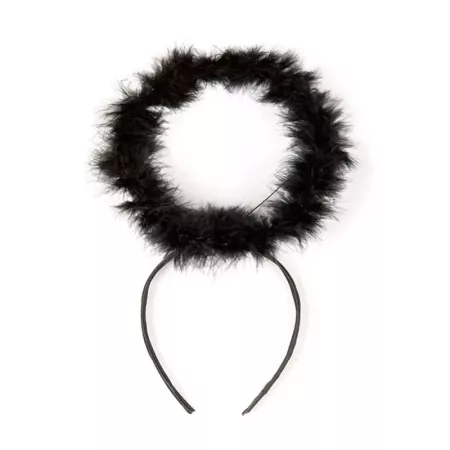 Tradineur - Corona de ángel - Diadema con aro - Complemento para disfraz de carnaval, halloween, cosplay, fiesta, adultos, talla
