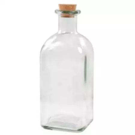 Botella de vidrio 725 ml con tapón de corcho ideal regalo Botella de vidrio 725 ml con tapón de corcho ideal regalo