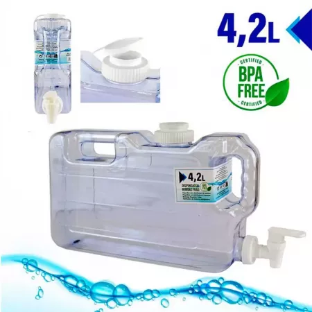 Dispensador de Bebidas 4.2L Transparente, Libre de BPA Dispensador de Bebidas 4.2L Transparente, Libre de BPA