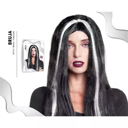 Tradineur - Peluca de bruja - Fabricado en Fibra sintética - Complementos de disfraces para carnaval, halloween u otras celebrac