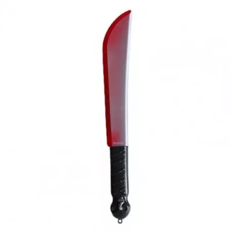 Machete Calavera Negro 41 cm para Disfraces de Halloween