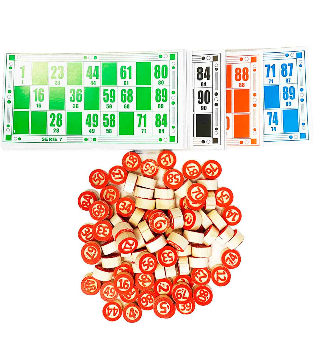 Cartones bingo - J de juegos - Lote de 48 cartones para bingo y lotería