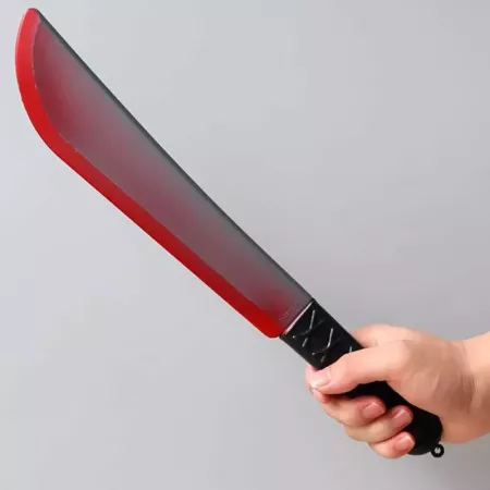 Machete Calavera Negro 41 cm para Disfraces de Halloween