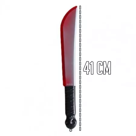 Tradineur - Machete con calavera - Apto para jóvenes y adulto - Complemento para disfraces en carnaval, Halloween u otras celebr