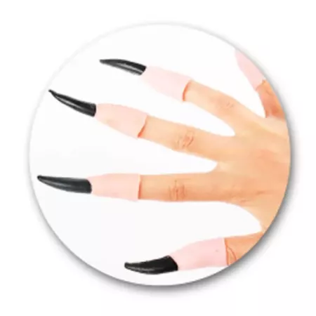 Tradineur - Pack de 10 uñas de demonios - Accesorio para disfraz de demonio, carnaval, halloween, fiestas, cosplay, cumpleaños, Tradineur - Pack de 10 uñas de demonios - Accesorio para disfraz de demonio, carnaval, halloween, fiestas, cosplay, cumpleaños,