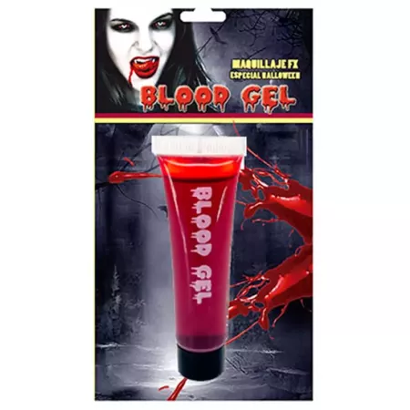 Tradineur - Bote de sangre artificial para halloween - Cantidad: 15 ml - Accesorio para disfraz de zombie, carnaval, fiestas, co