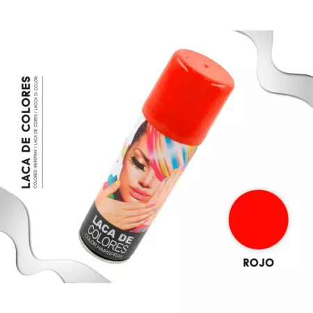 Tradineur - Laca para pelo en spray para halloween - Cantidad: 125 ml - Accesorio para disfraz de carnaval, fiestas, cosplay, cu