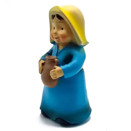 Figura Pastora con Jarra para Belén 9,7 cm - Decoración Navideña