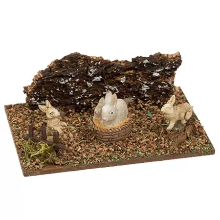 Tradineur - Figura de corralito de animales surtido para belén - Fabricado en durexina - Figura decorativa divertida para nacimi Tradineur - Figura de corralito de animales surtido para belén - Fabricado en durexina - Figura decorativa divertida para nacimi