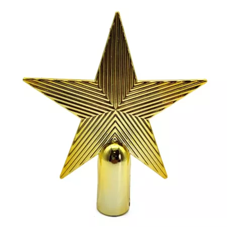 Estrella de Navidad Dorada 5 Puntas 14,5 cm Brillante