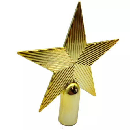 Estrella de Navidad Dorada 5 Puntas 14,5 cm Brillante