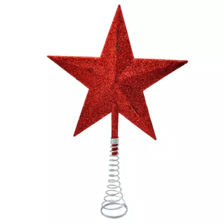 Estrella Roja para Árbol de Navidad 14,5 cm Decorativa