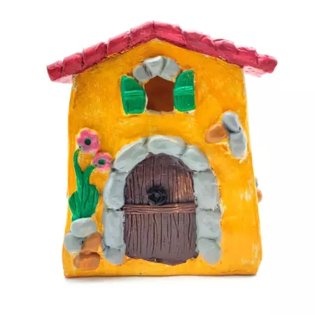 Tradineur - Casita NAIF para Belén - Fabricado en marmolina - para figuras del nacimiento - Color Amarillo - 13,5 x 12 x 5,5 cm Tradineur - Casita NAIF para Belén - Fabricado en marmolina - para figuras del nacimiento - Color Amarillo - 13,5 x 12 x 5,5 cm