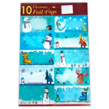 Pack 10 Etiquetas Adhesivas Navidad 26x18 cm - Regalos Especiales