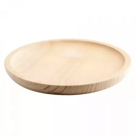 Plato Redondo de Madera 32 cm | Artesanal, Higiénico y Versátil Plato Redondo de Madera 32 cm | Artesanal, Higiénico y Versátil