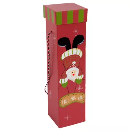 Caja Vino Navidad Roja y Verde | Regalo Especial Resistente Caja Vino Navidad Roja y Verde | Regalo Especial Resistente