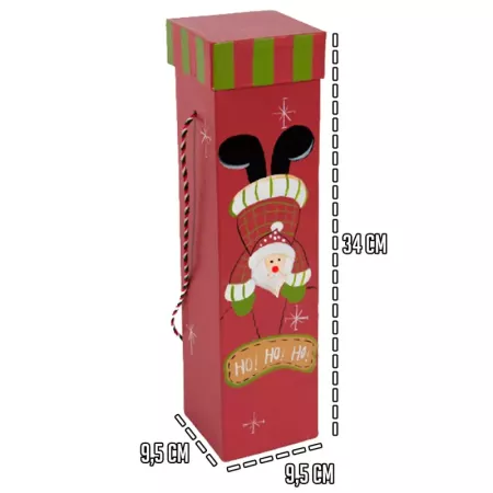 Caja Vino Navidad Roja y Verde | Regalo Especial Resistente Caja Vino Navidad Roja y Verde | Regalo Especial Resistente