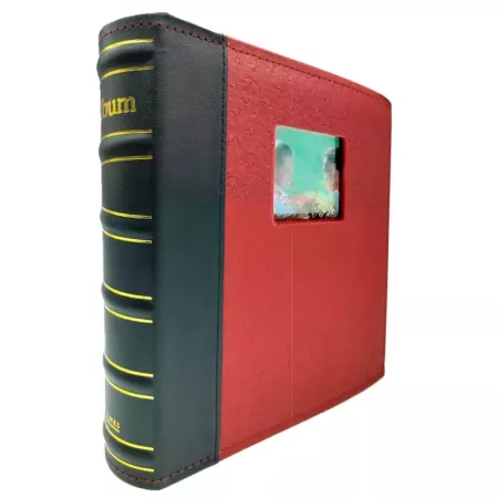 Tradineur - Álbum de foto - Capacidad 100 fotos de 15 x 20 cm - Con ventana 6x6 - Fabricación en cartón - Ideal para guardar tod