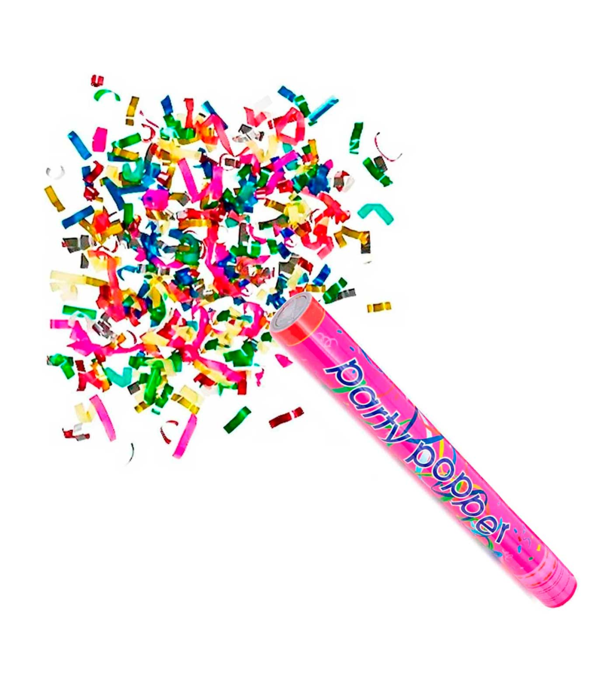 Tradineur - Cañón de confeti de aire comprimido popper, serpentinas de  papel, cracker de confetti de colores, cumpleaños, bodas