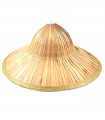 Sombrero chino de paja vietnamita para jóvenes y adultos, complemento para carnaval, halloween, fiestas, celebraciones. 20 x 40 x 40 cm