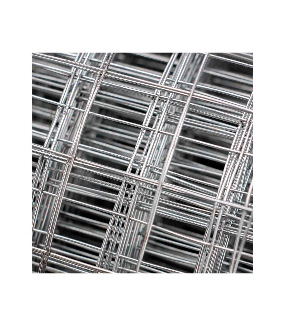 Tradineur Rollo de malla metálica galvanizada cuadrada gris, x 5 m, valla, cierre de alambre, mallado 25 x 25 mm, grosor 0
