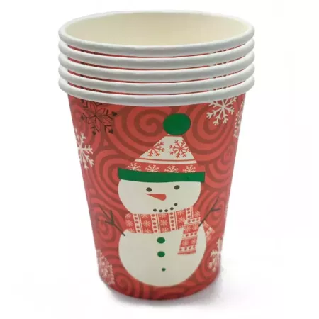 Pack 10 Vasos Cartón Navideños Surtidos Nochevieja