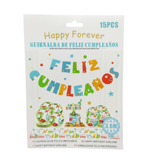 Piñata arco iris de cartón, feliz cumpleaños, para rellenar con