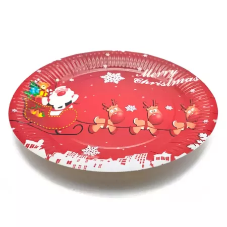 Pack 6 Platos Navideños Surtidos Ø 23 cm para Nochevieja Pack 6 Platos Navideños Surtidos Ø 23 cm para Nochevieja