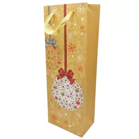 Bolsa de Cartón para Vino Navidad con Asas Resistentes Bolsa de Cartón para Vino Navidad con Asas Resistentes