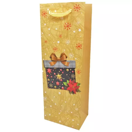 Bolsa de Cartón para Vino Navidad con Asas Resistentes Bolsa de Cartón para Vino Navidad con Asas Resistentes