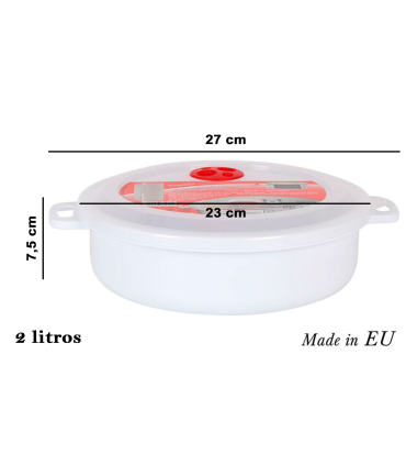 Tapa para microondas de plástico 27cm - Orden en Casa