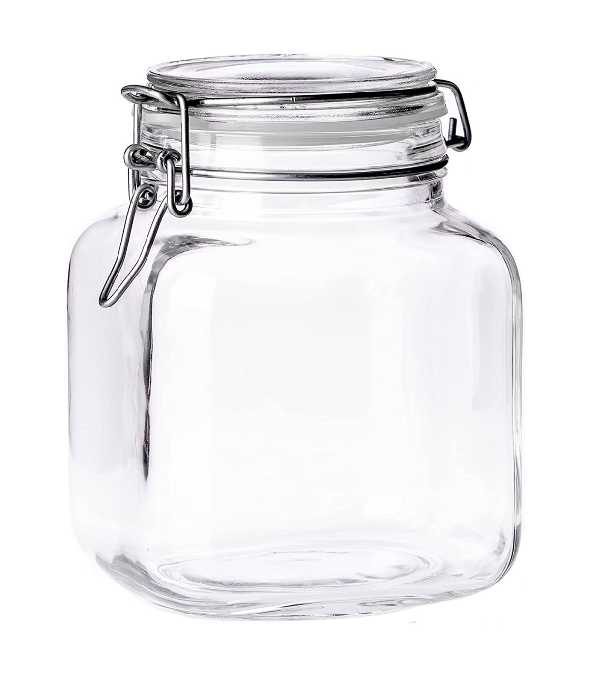 Tradineur - Tarro hermético de vidrio, cierre metálico y junta de goma, bote,  frasco multiusos para alimentos, conservas, legumb