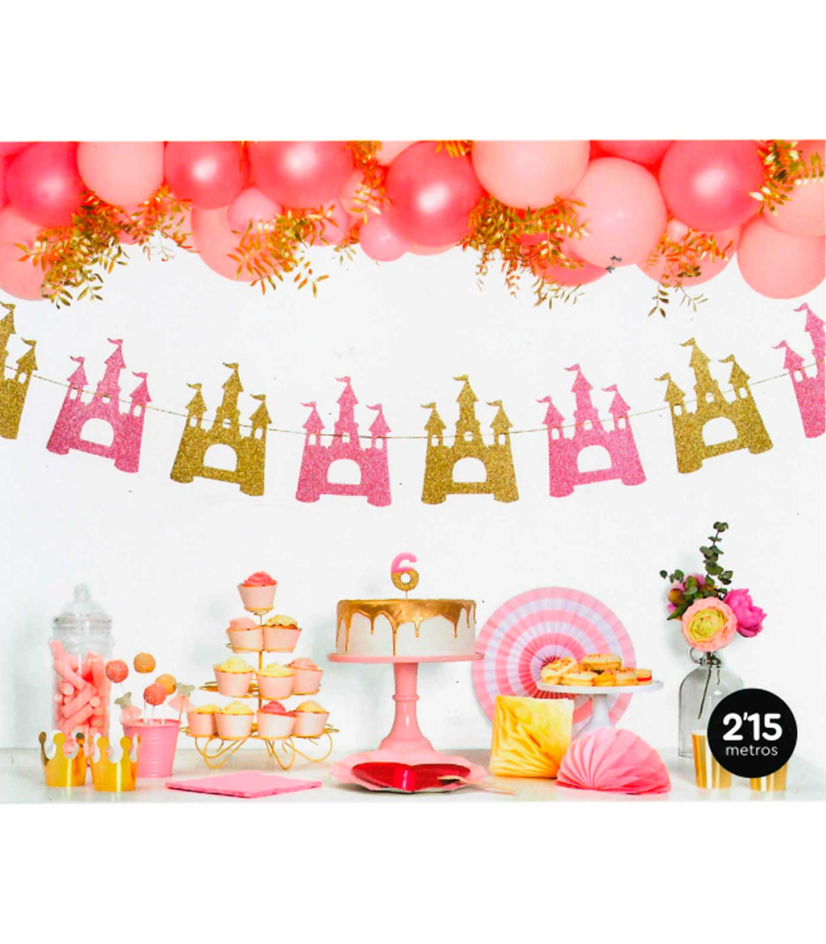 Tradineur - Set de decoración para cumpleaños, incluye guirnalda
