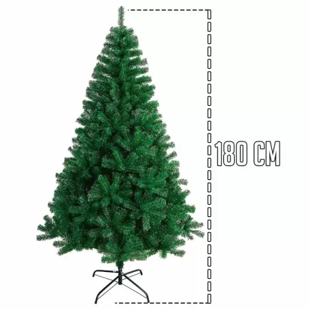 Árbol de Navidad Artificial Verde 180 cm - Montaje Fácil y Duradero Árbol de Navidad Artificial Verde 180 cm - Montaje Fácil y Duradero