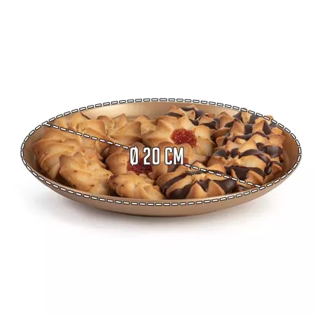 Plato Navideño Dorado Reutilizable 20 cm Elegante y Resistente Plato Navideño Dorado Reutilizable 20 cm Elegante y Resistente