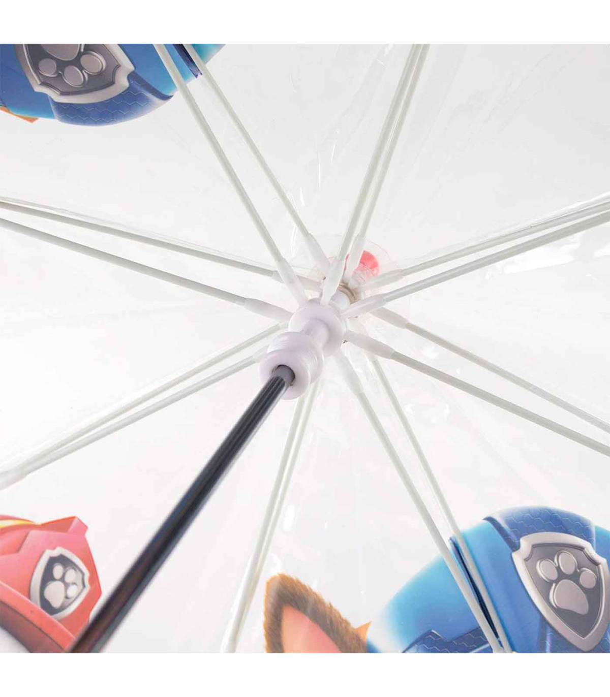 Paraguas transparentes niño de coches en color rojo